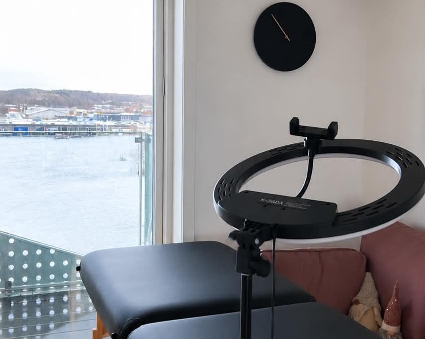 Behandlingsrummet hos Fairbeauty i Silkeborg